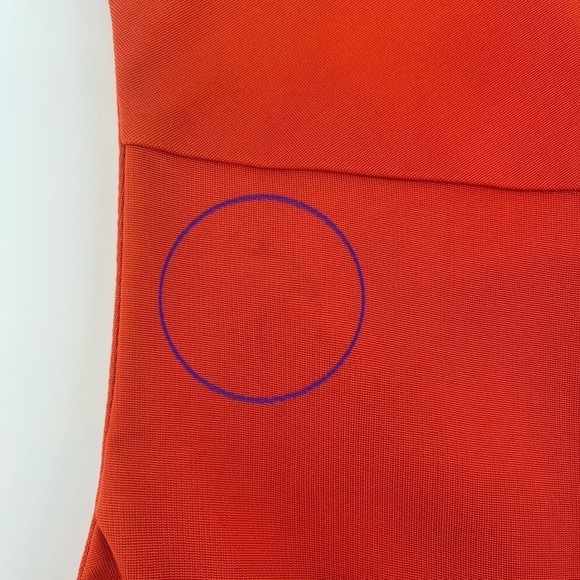 Diane Von Furstenberg DVF Reona Two Tangerine Sheath Dress Size 6 - Picture 13 of 14
